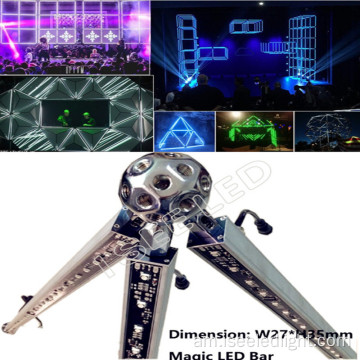 DMX RGB LED GYOMETRICE BRAME DJ መብራት